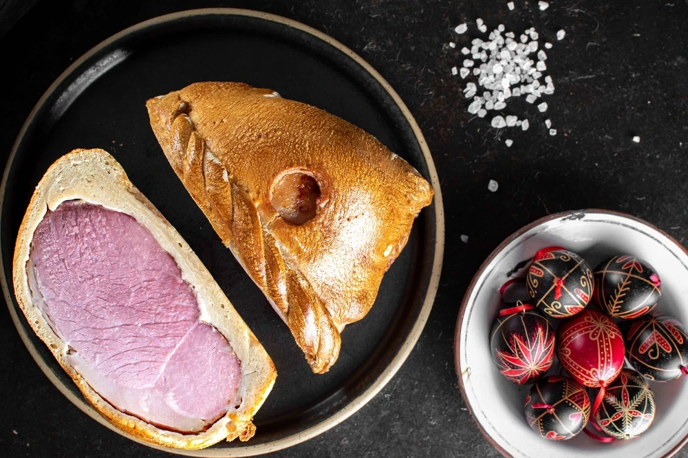 Šunka pečena v kruhu