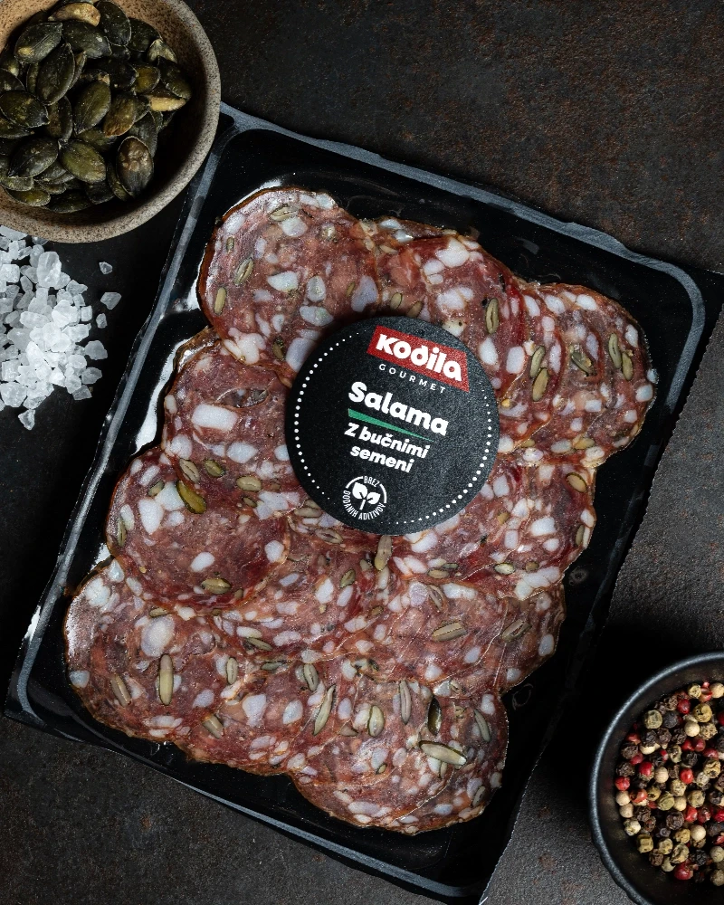 Salama z bučnimi semeni narezek 80 g