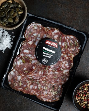 Salama z bučnimi semeni narezek 80 g